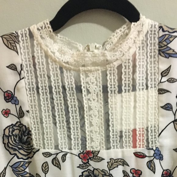 Black, White & Red Floral Dress - Item#23 - Picture 3 of 6